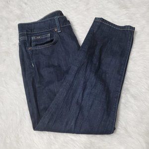 Joe's Jeans Ankle Visionaire Dark Wash White Stitching, waist 28